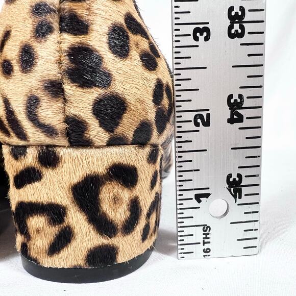 Alfani Leopard Print Slip On Shoes Women 7M Pumps Real Calf Fur New - Picture 14 of 14
